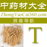 中药拼音索引:t